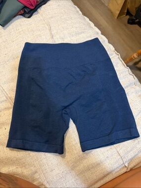 Women's Everyday High-Waist Navy Bike Shorts